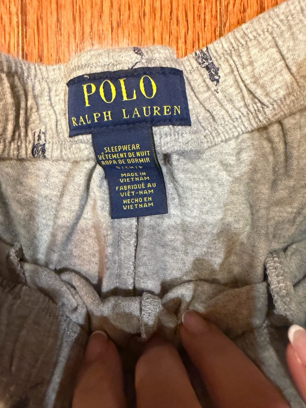 Polo by Ralph Lauren Gray Lounge Sweatpants with Navy Label size small